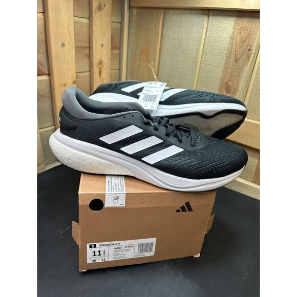 Adidas Supernova 2 M Mens Running Shoes GW9088 Black/White Size 11.5 - Picture 1 of 9